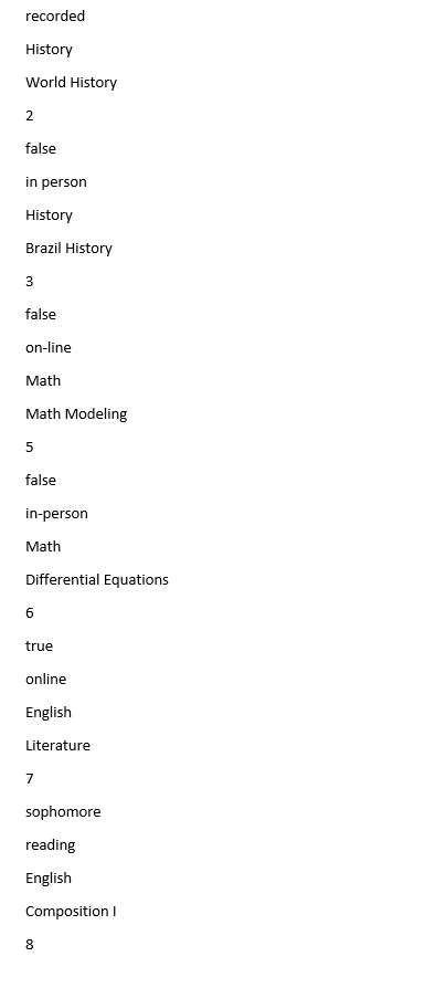 rather than storing them in the ArrayList used in Homework 1. Then