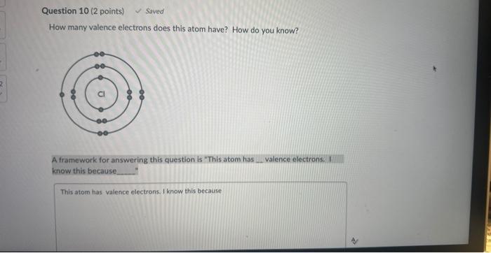  How many valence electrons does this atom have? How do you