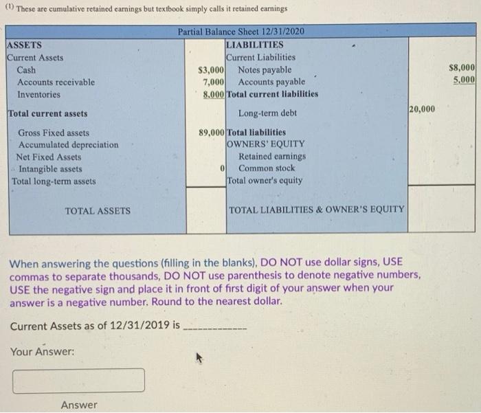 statements of a company shown here (or in excel) to answer the
