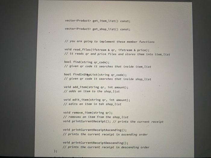 is successfully opened, your program will ask for the price list filename.