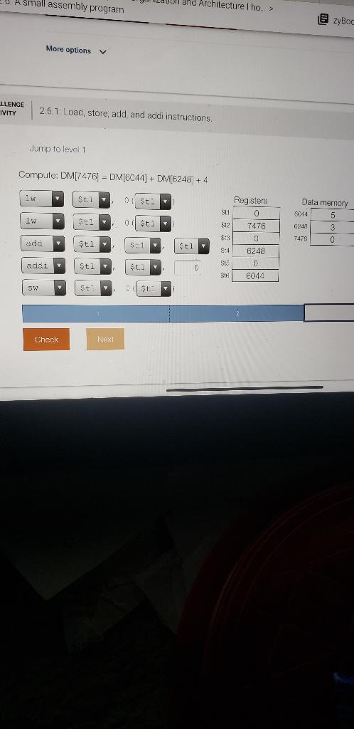  Small assembly program Land Architecture I ho.. > e zyBoc More