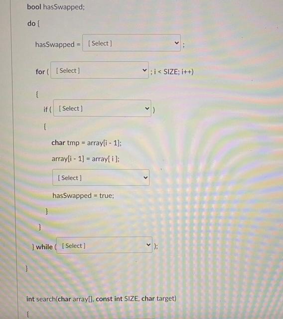 of the array. It retums no value. The second prototype is named