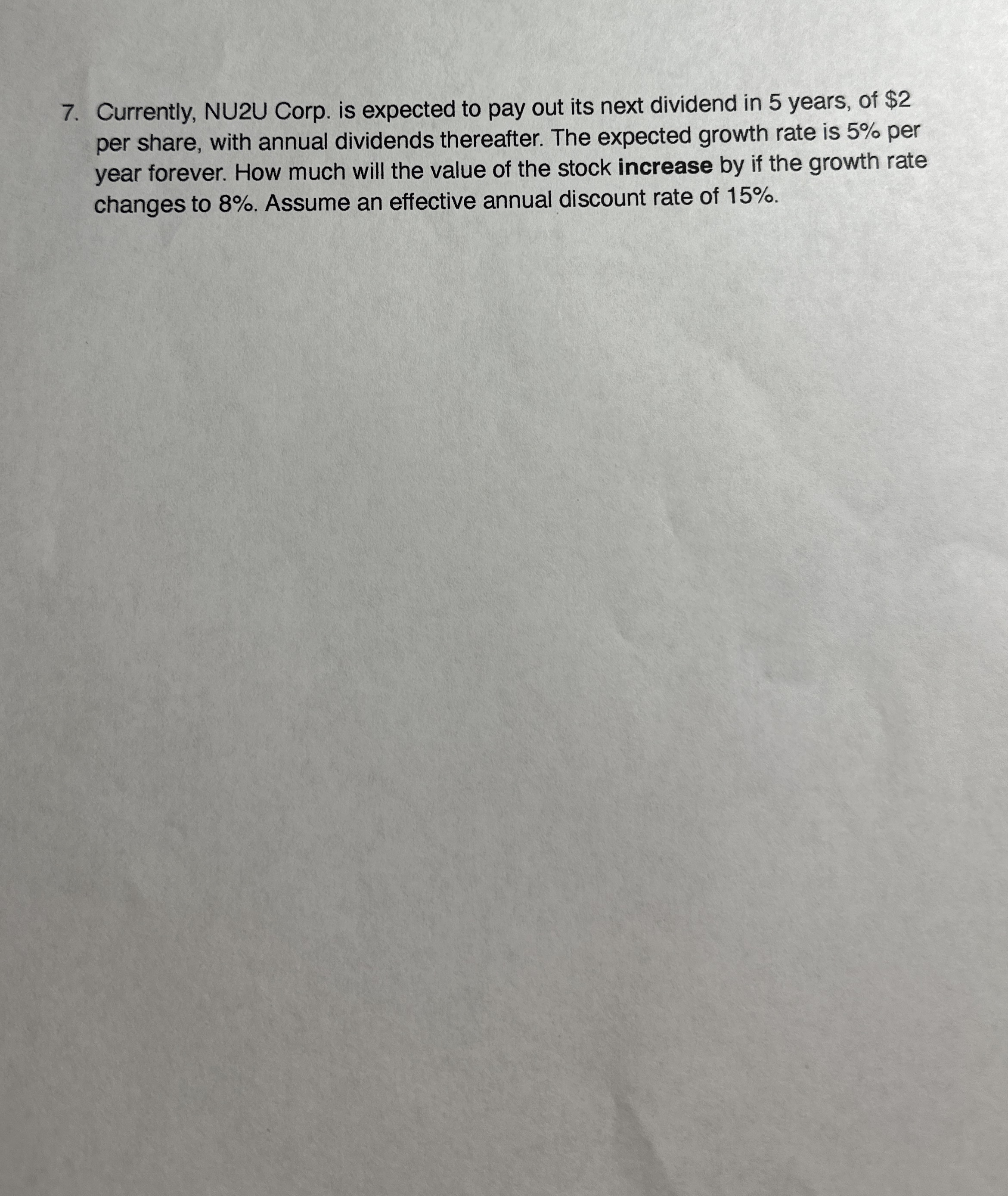  Currently, NU2U Corp. is expected to pay out its next dividend
