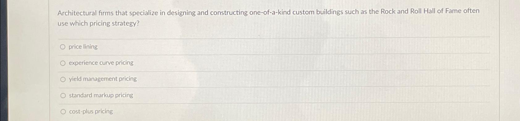  Architectural firms that specialize in designing and constructing one-of-a-kind custom buildings