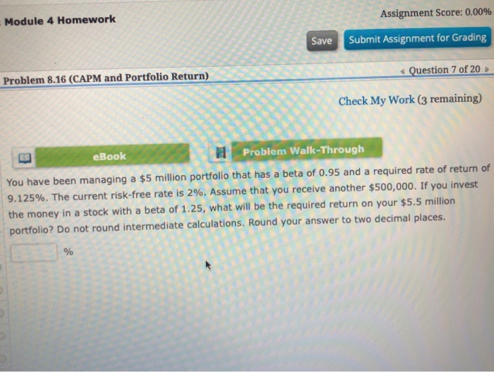  Module 4 Homework Assignment Score: 0.009 Save Submit Assignment for Grading