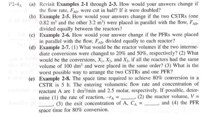  Part D and E please P2-4(a) Revisit Examples 2-1 through 2-3.