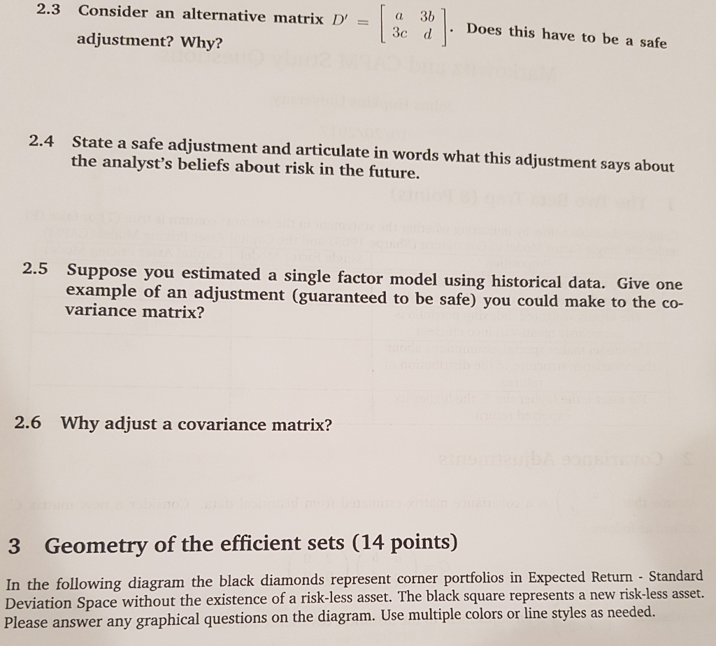or false (F) under the Single Factor Model of Covariance (Sharpe 1963)