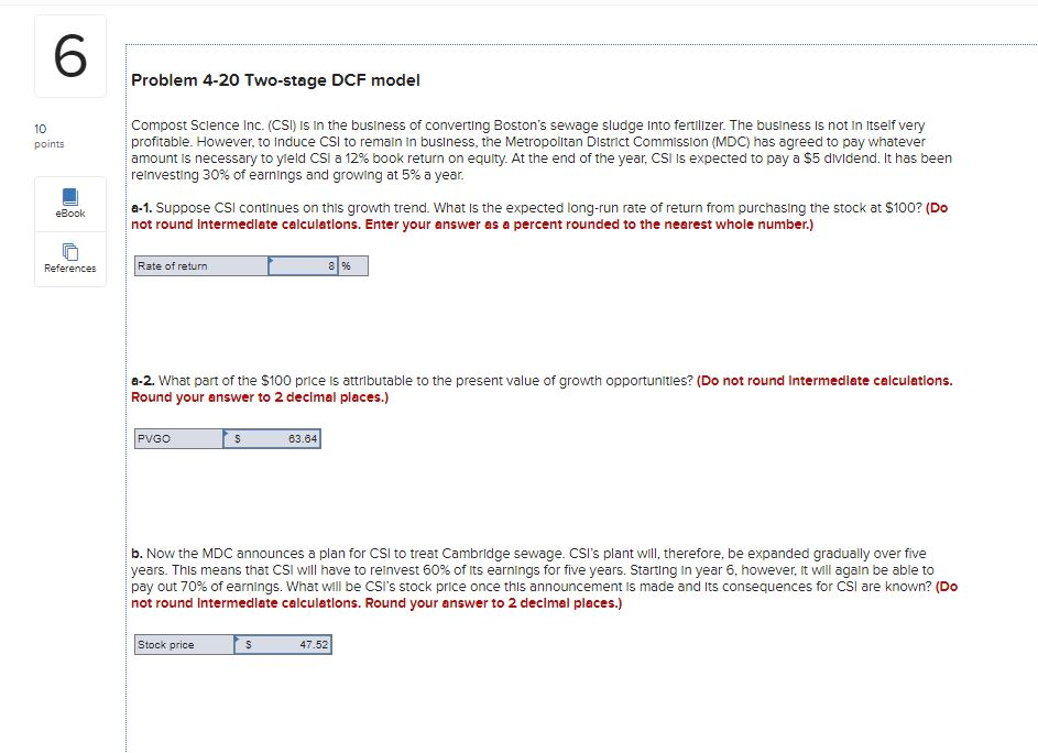  Could you give me the only answer, please? 6 Problem 4-20