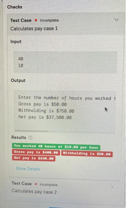  this is a debugging exercise, why am I not getting the