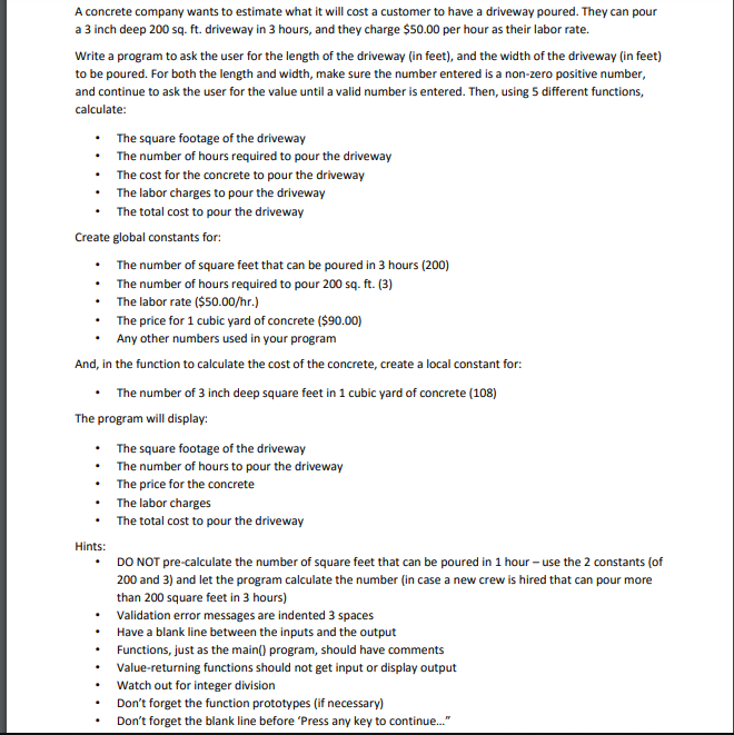i need help with this prgram in c progamming using visual studios