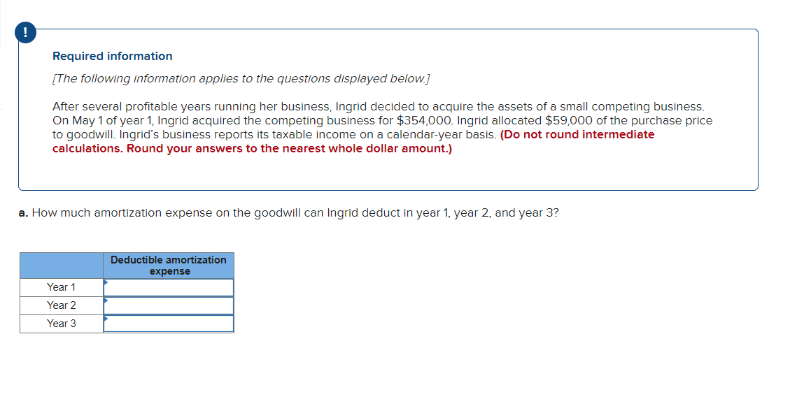 Answer the following two questions please. ! Required information [The following information