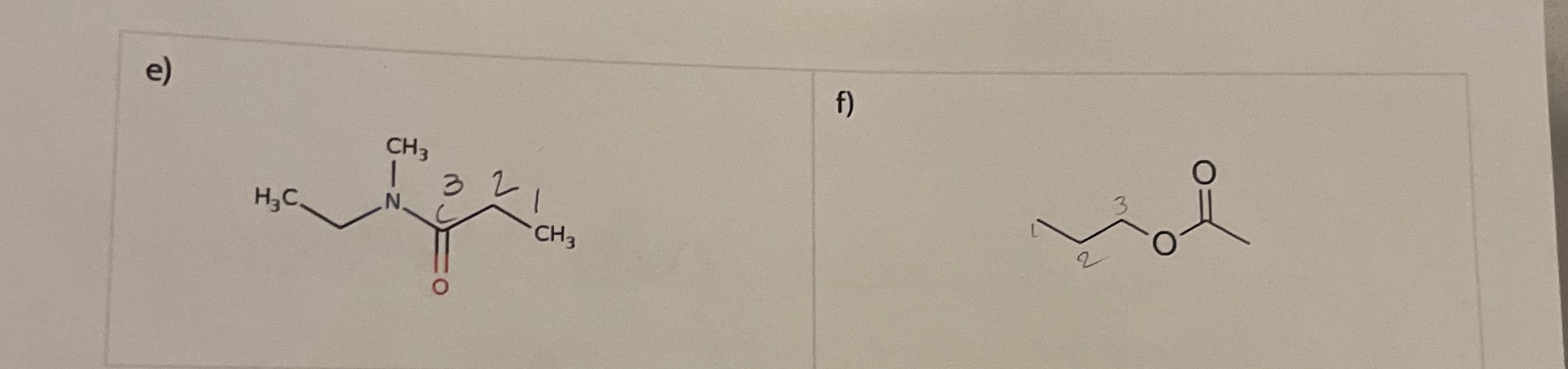  Please provide IUPAC names for both. 