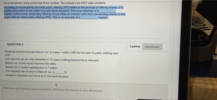  Fill in the blanks using words that fit the context. The