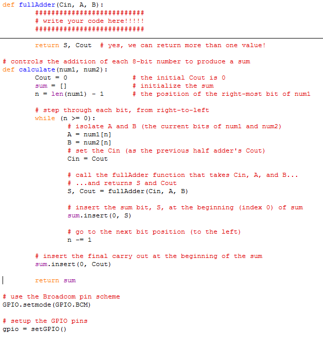 up of two half adders). Of course, you will also need to