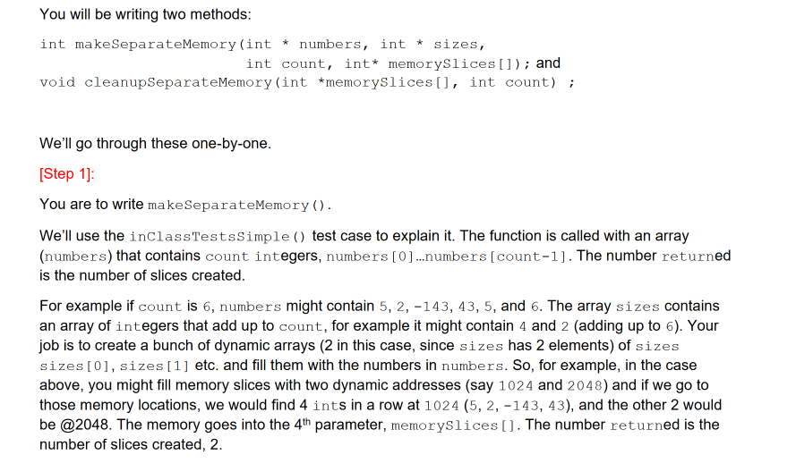  Code has to be typed in C++, Pointers and Arrays You