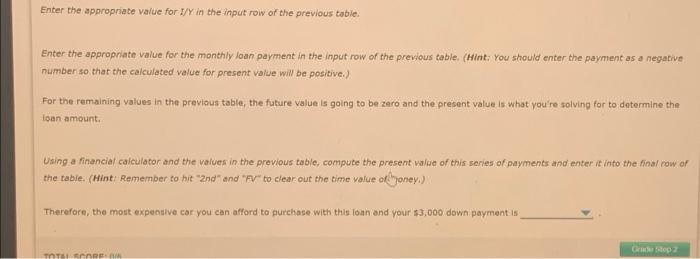 new car. The largest monthly payment you can afford is $300. The