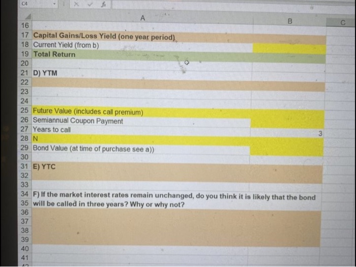 using the formulas can the tutors put the results using excel as