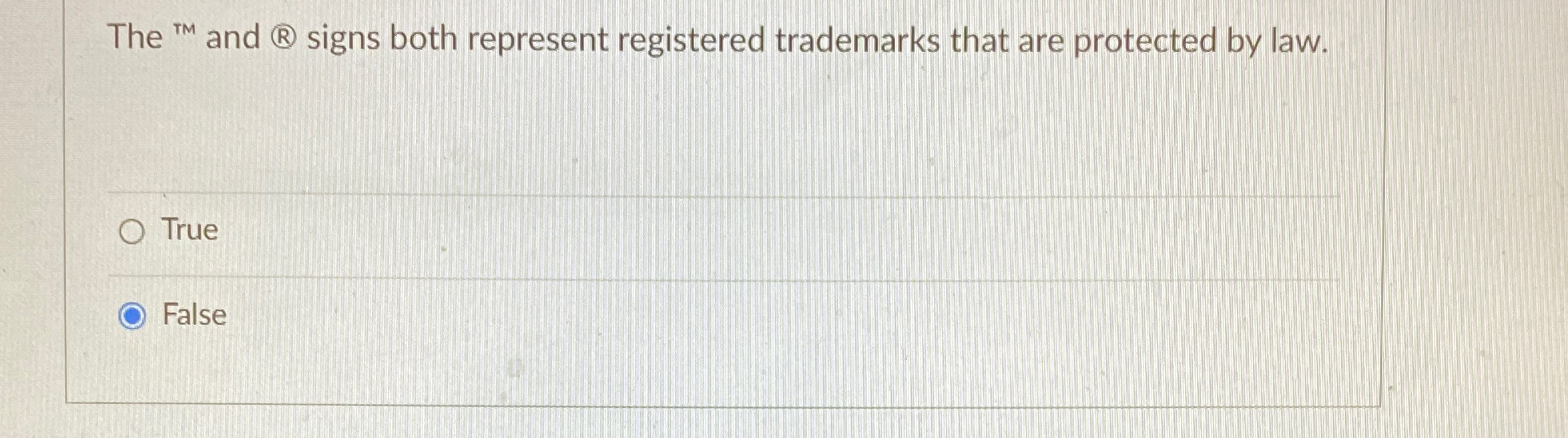  The ?TM and & signs both represent registered trademarks that are