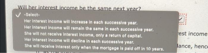 house on December 31 and took 530,000 mortgage part of the payment.