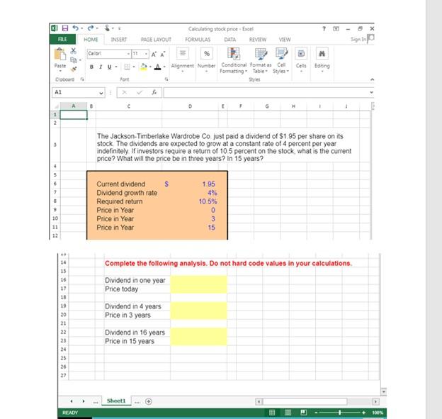 Please help me with the correct excel formula 7 Coating stock price