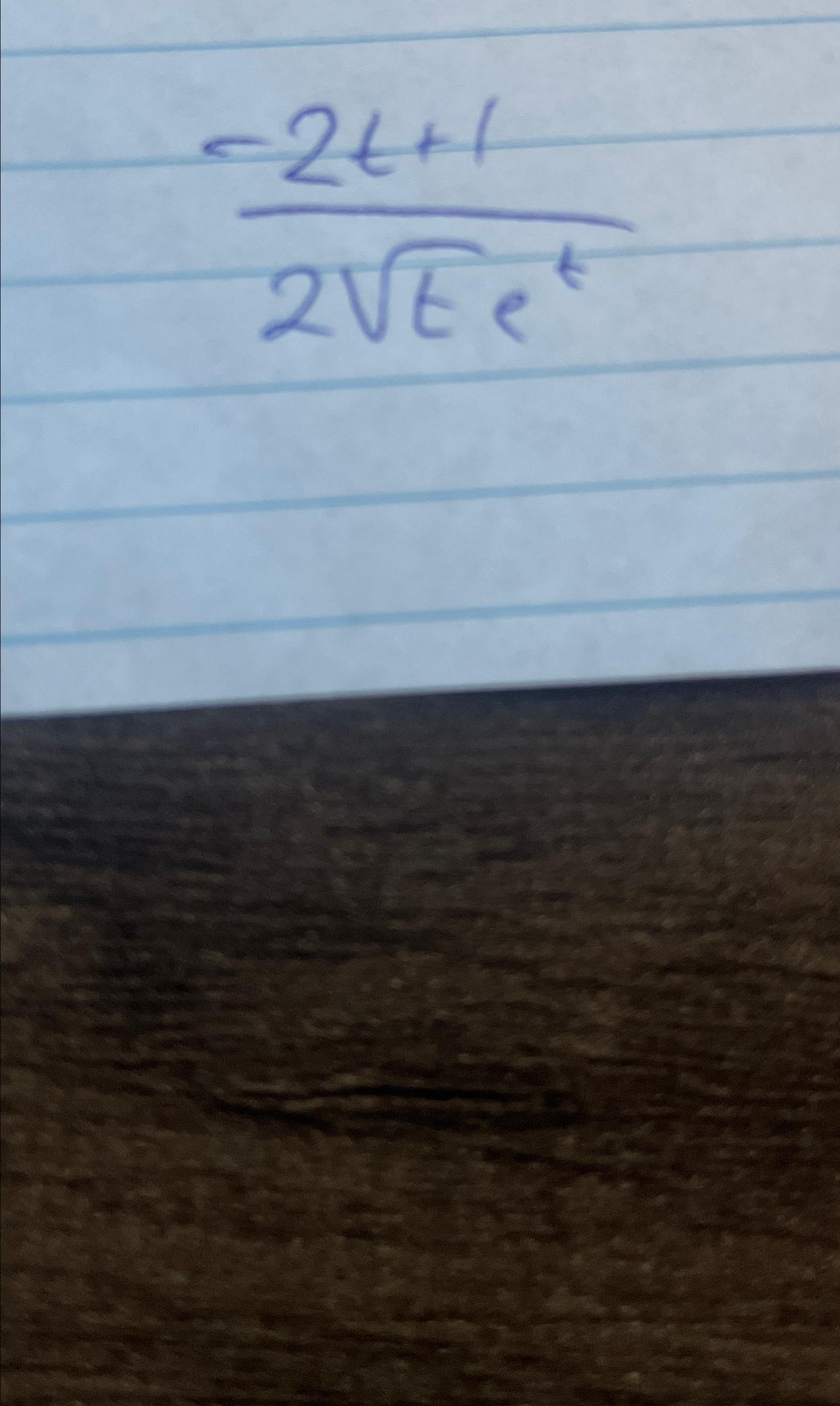  -2t+12t2et Find the derivative 
