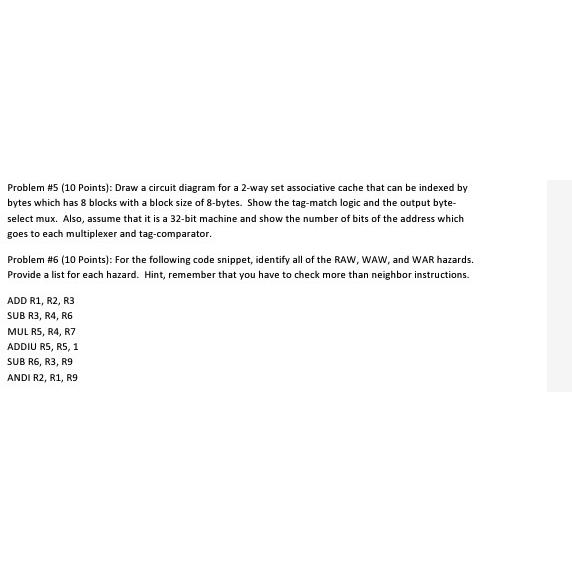  Problem #5(10 Points): Draw a circuit diagram for a 2-way set