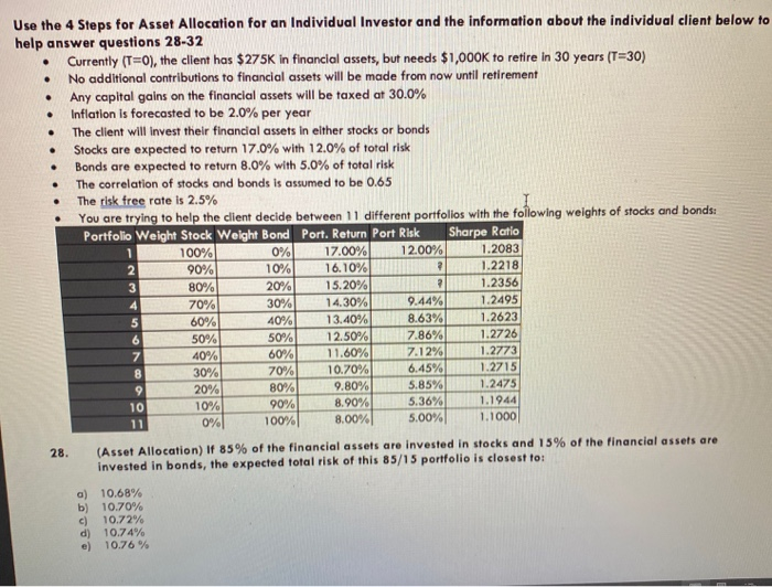 Use the 4 Steps for Asset Allocation for an Individual Investor