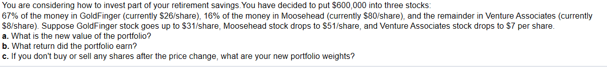 Please round to two decimal points for part c You are considering