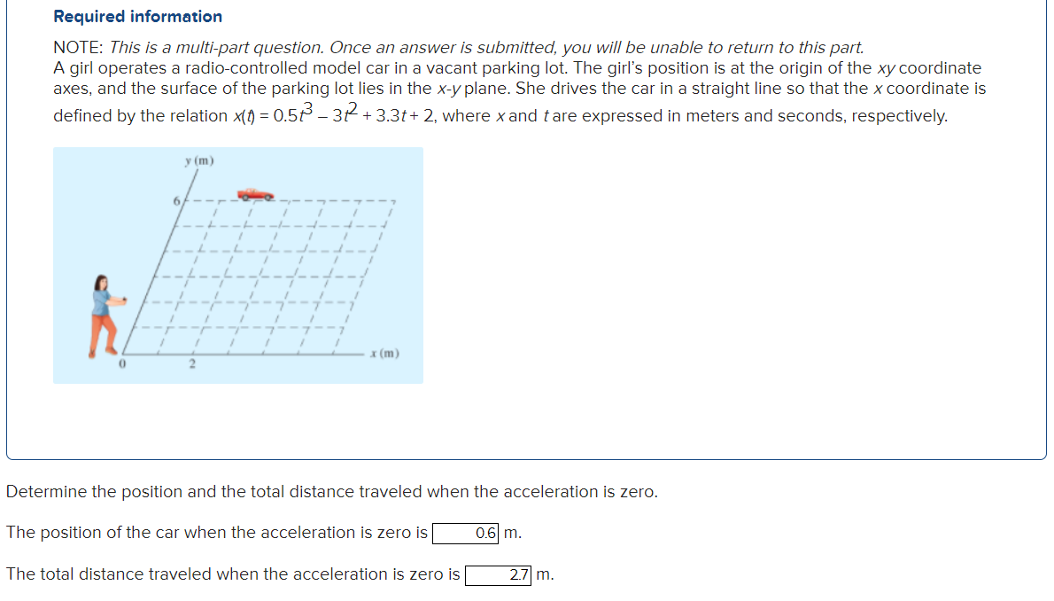  Required information NOTE: This is a multi-part question. Once an answer