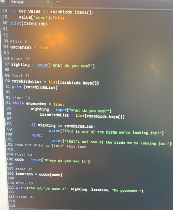 our heads. In addition, print out that we need to photograph the