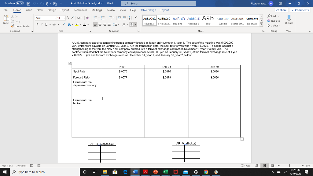 2 File Home Insert X Out Copy Format Painter Cipboard 0 April