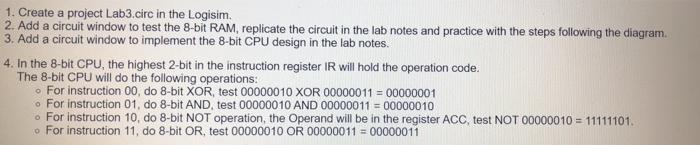  basic structure for 8 bit CPU 8 bit memory to build