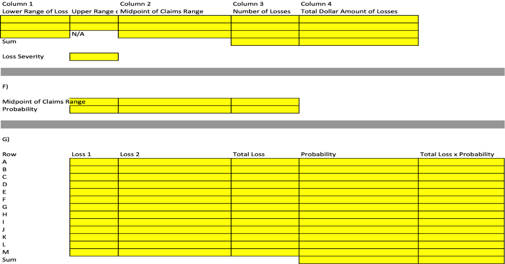 Please answer the highlighted yellow sheet with how you got the answers.