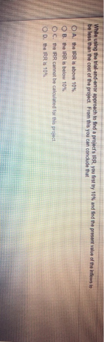 of the statements below is TRUE? Total Assets S100M. Current Ass SJOM.