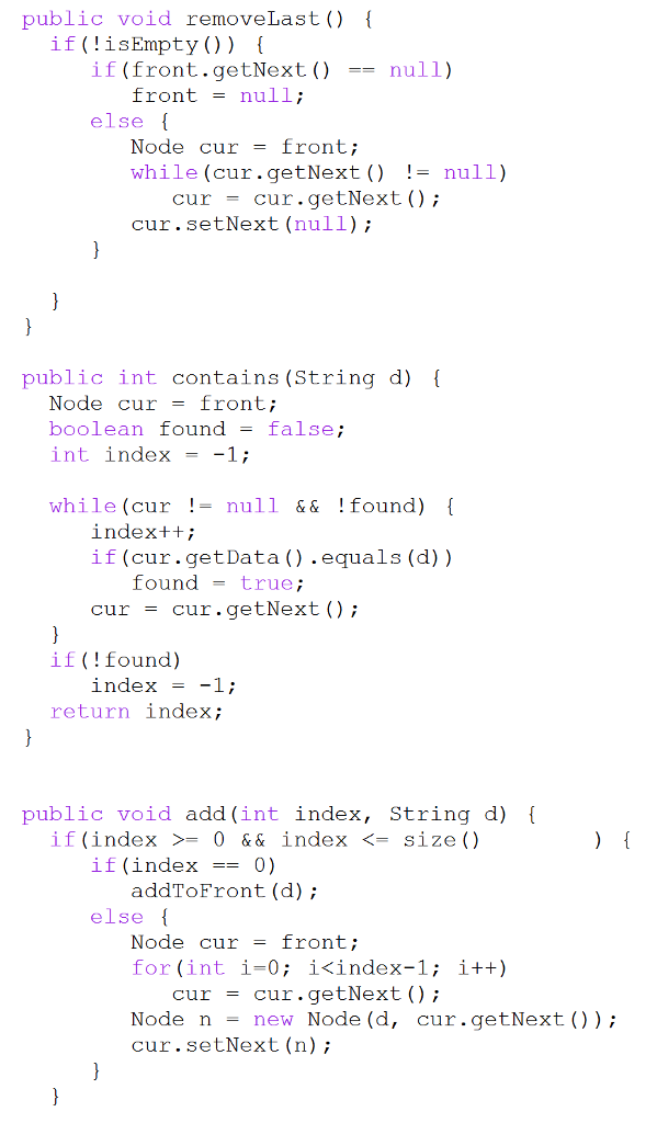 data. Your implementation should have (at least) a constructor, an enqueue method,