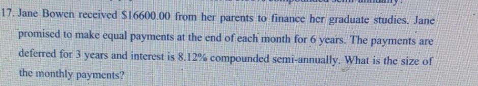  compounded semi-annually please explain properly with each and every step in