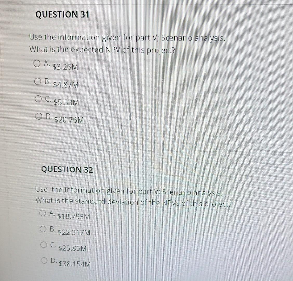 Suppose BearKat Enterprises management team decides to do a scenario analysis. They