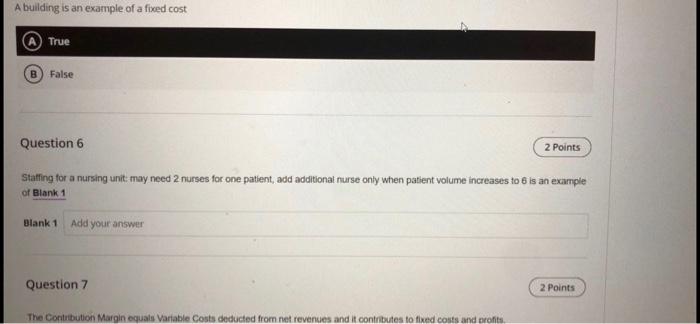 proportion to changes in the volume of operations are Blank 1 Blank