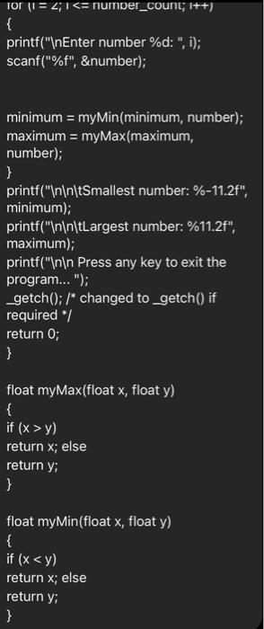 takes two float values, V1 and V2, and returns +1 when V1