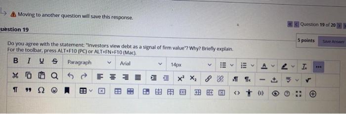 view debt as a signal of firm value"? Why? Briefly explain For