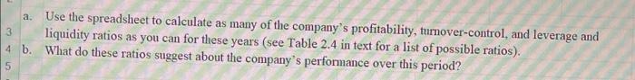  please answer part b a. 3 Use the spreadsheet to calculate