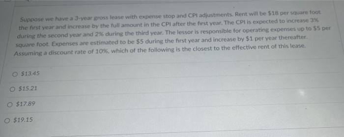 PLEASE PROVIDE THE CORRECT ANSWER WITH EXPLANATION Suppose we have a 3-year