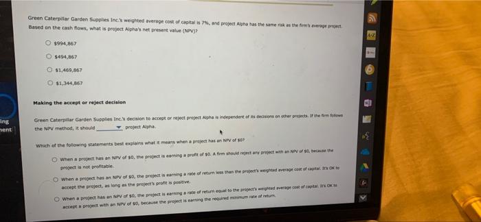 cash flows with the NPV method The net present value (NPV) rule