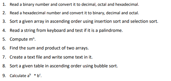 Programming Language: Assembly Compiled on emu 8086 1. Read a binary number
