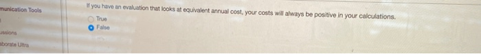 have positive costs in your calculations True False Question 5 5 points
