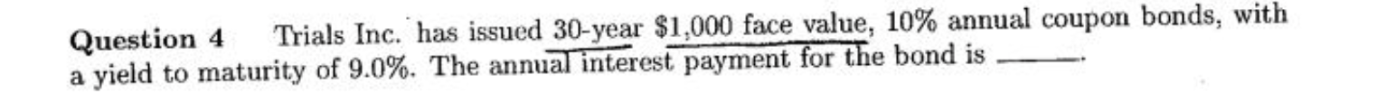 PLEASE SHOW ALL WORK AND FORMULAS. DON'T USE EXCEL. Question 4 Trials