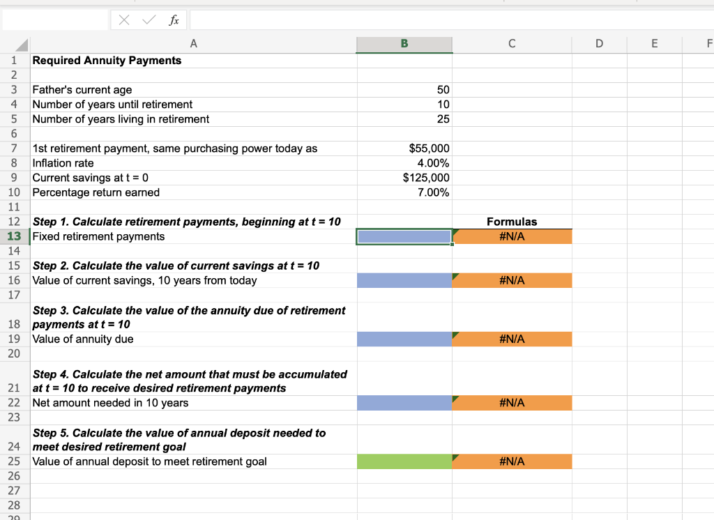 is now 50 years old, plans to retire in 10 years, and