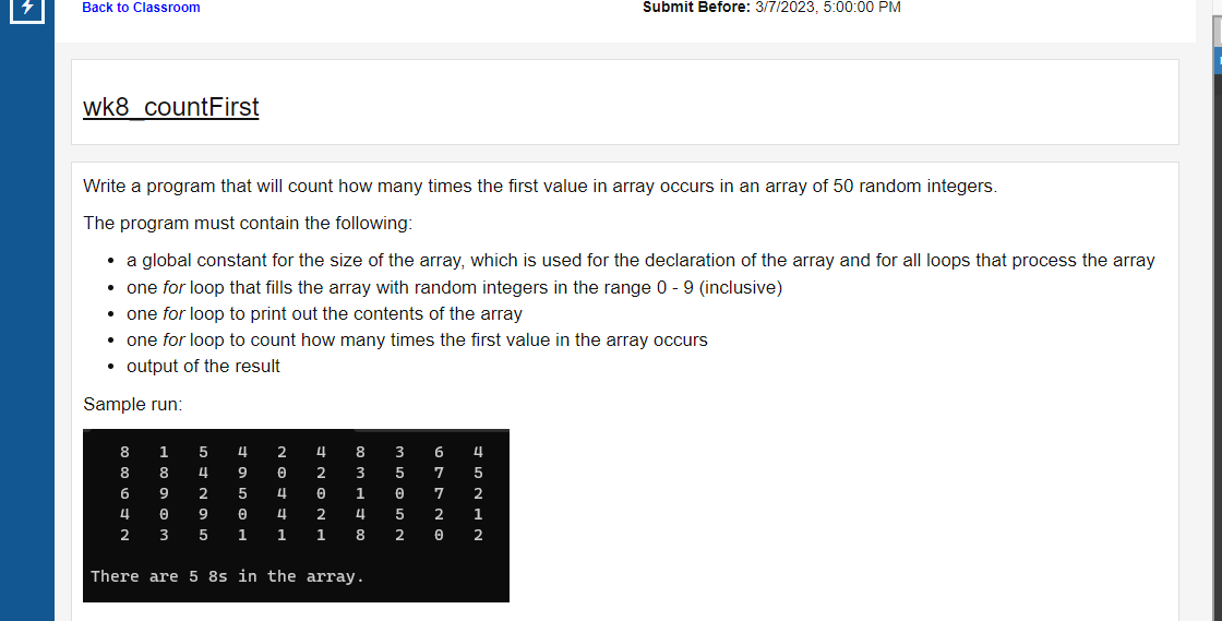 c ++ Write a program that will count how many times the