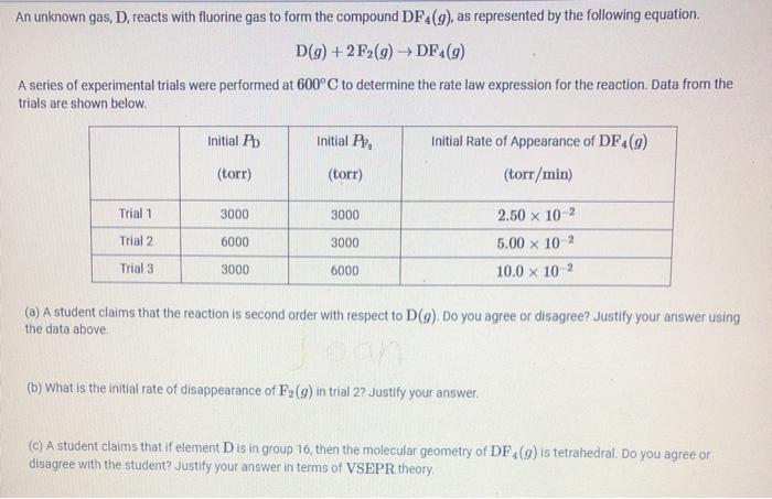 please answer a b and c as briefly as possible An unknown