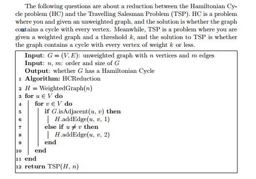  Answer the following questions about a backtracking algorithm for the Travelling